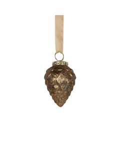 decoration pine cone antique brown 8cm