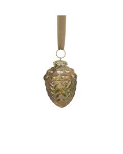 decoration acorn antique green 8cm