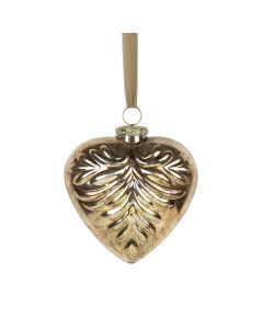 decoration heart gold 15cm