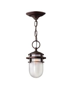 Reef 1 Light Chain Lantern Victorian Bronze