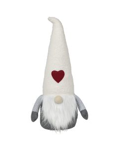 door stopper gnome beige hat