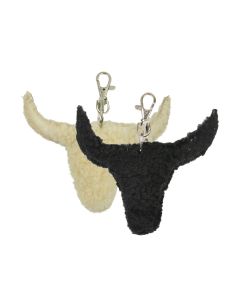 Key chain sheep black bull 12cm (ovis aries)