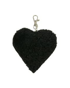 key chain sheep black heart 10cm (ovis aries)