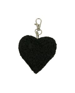 key chain sheep black heart 5cm (ovis aries)