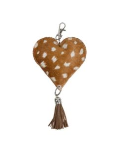 key chain heart deer 19cm (bos taurus taurus)
