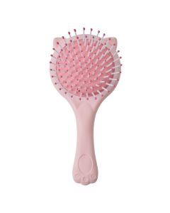 Hairbrush with mirror children 15x8x3 cm pink - pcs