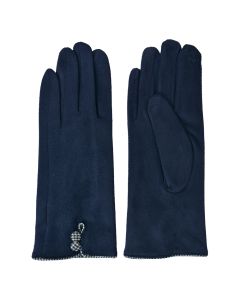 Gloves 8x24 cm blue - set