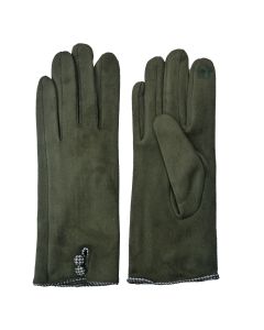 Gloves 8x24 cm green - set