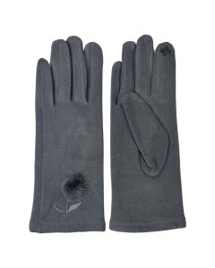 Gloves 8x24 cm grey - set