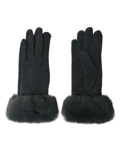 Gloves 8x24 cm grey - set