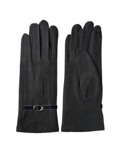 Gloves 8x22 cm grey - set     