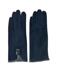 Gloves 8x24 cm blue - set