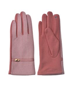 Gloves 8x24 cm pink - set