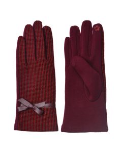 Gloves 8x24 cm red - set