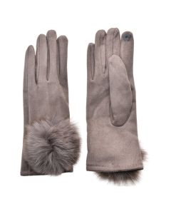 Gloves 9x24 cm grey - set