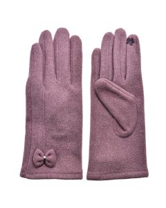 Gloves 9x24 cm pink - set