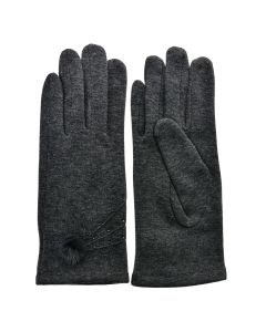 Gloves 9x24 cm grey - set