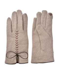 Gloves 9x23x1 cm beige - set