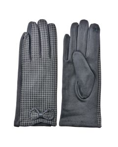 Gloves 9x23 cm grey - set