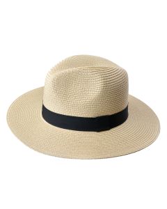 Hat beige Ø 35x13 cm - pcs