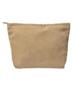 Make up bag 25x18 cm beige - pcs