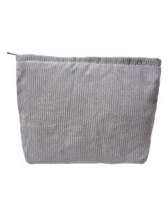 Make up bag 25x18 cm grey - pcs     