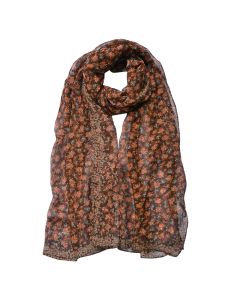 Shawl 50x160 cm brown - pcs