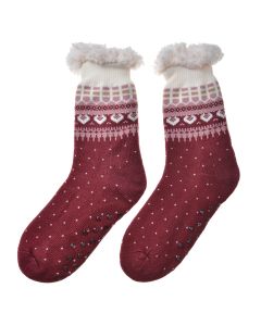 Socks one size burgundy - set