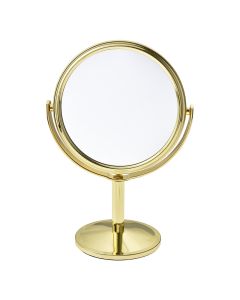 Table mirror Ø 11x17 cm gold colored - pcs