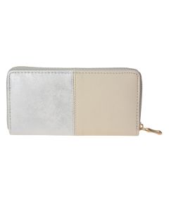 Wallet 19x10 cm silver coloured - pcs     