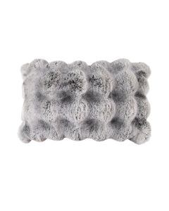 cushion teddy bubble grey 30x50cm