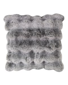 cushion teddy bubble grey 45x45cm