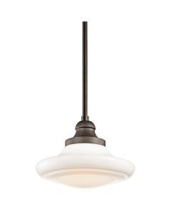 Keller Medium Duo-Mount Pendant - Olde Bronze