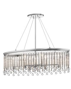 Piper 6 Light Oval Chandelier/ Pendant