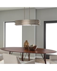 Roswell  3 Light Oval Island Pendant