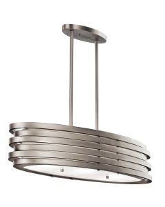 Roswell  3 Light Oval Island Pendant