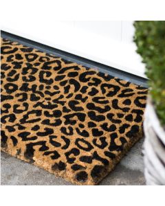 coir doormat handmade panther 75cm