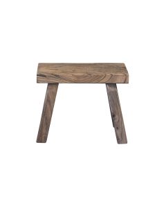 recycled elmwood footstool 25x12x20cm