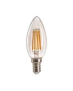 Litec Candle Style Clear E14 Lamp