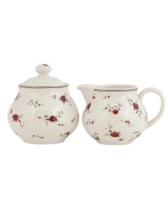 Milk jug and sugar bowl 12x9x8 / Ø 9x10 cm - set (2)