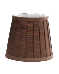 Clip Shade Pleated Chocolate Candle Shade