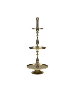 serving stand champagne gold round 3 tiers 98cm