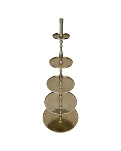 Serving stand champagne gold round 5 tiers 170cm