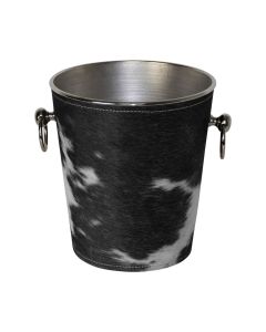 champagne cooler cow black/white