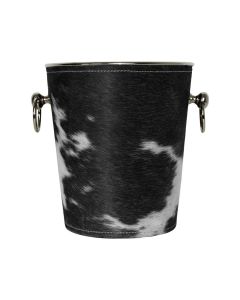 champagne cooler cow black/white