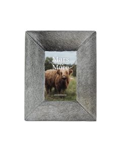photo frame cow bulge grey 15x10cm (bos taurus taurus)