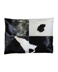 cushion blanket stitch cow black 45x60cm (bos taurus taurus)
