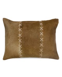 cushion blanket stitch cow brown/white 35x45cm (bos taurus taurus)