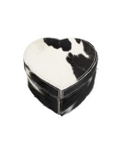 heart storage box cow black 15cm (bos taurus taurus)