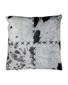 cushion blanket stitch cow black 45x45cm (bos taurus taurus)